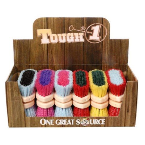 Tough 1 Assorted Medium Bristle Brushes with Display Box - 12-Pack Brushes Tough 1 12 Pack - Bright 