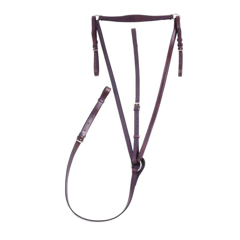 Silver Fox Standing Breastplate Martingale Brown