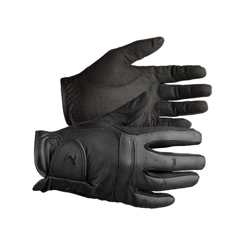 Horze Elisabeth Synthetic Leather Gloves Gloves Horze XXS/XS Black 