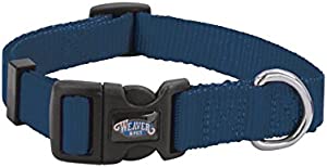 Weaver Leather Nylon Prism Snap-N-Go Collar Dog Collars and Leashes Weaver Leather Navy Medium 
