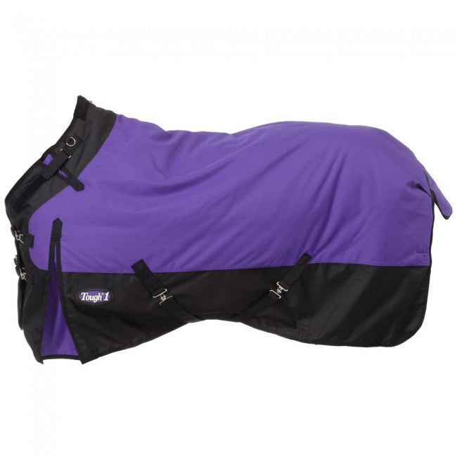 Tough 1 1200D Waterproof Poly Turnout Blanket with Adjustable Snuggit Neck Turnout Blankets Tough 1 Purple 69" 