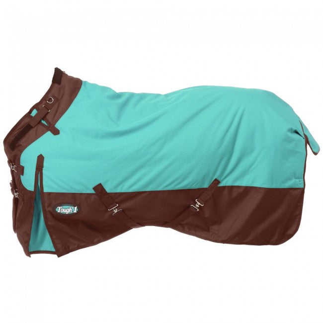 Tough 1 1200D Waterproof Poly Turnout Blanket with Adjustable Snuggit Neck Turnout Blankets Tough 1 Turquoise 69" 