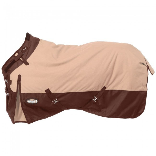 Tough 1 1200D Waterproof Poly Turnout Blanket with Adjustable Snuggit Neck Turnout Blankets Tough 1 Tan 69" 