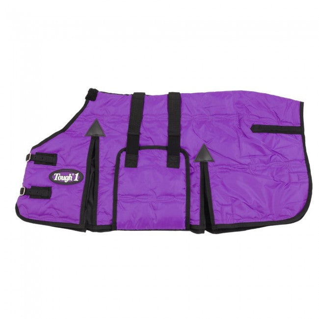Tough 1 600D Miniature Stable Blanket with Belly Wrap Stable Blankets Tough 1 Purple 39" 