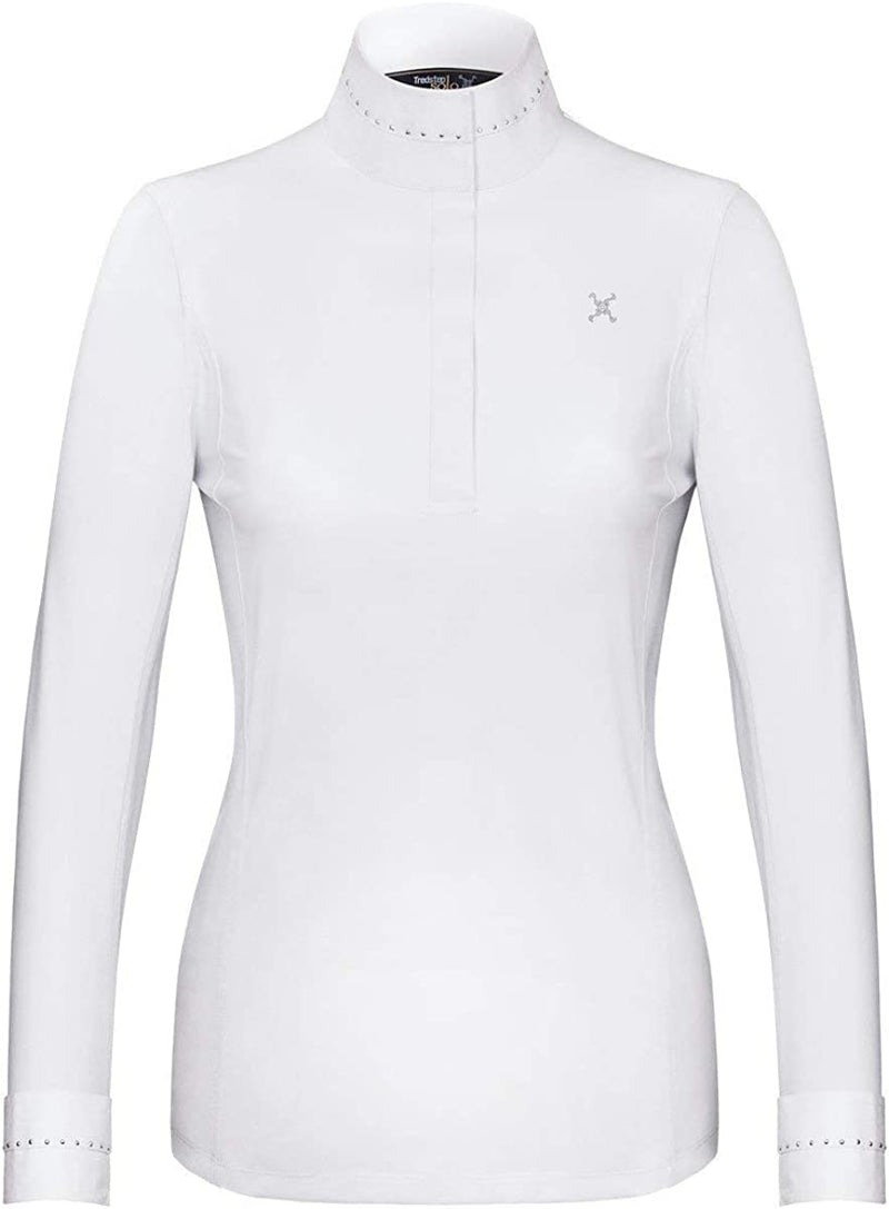 Tredstep Solo Eclipse Ladies Long Sleeve Shirt Long Sleeve English Show Shirts Tredstep Ireland Optic White XL 