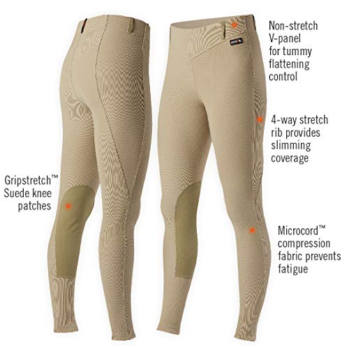 Features of Kerrits Ladies Microcord Knee Patch Breeches