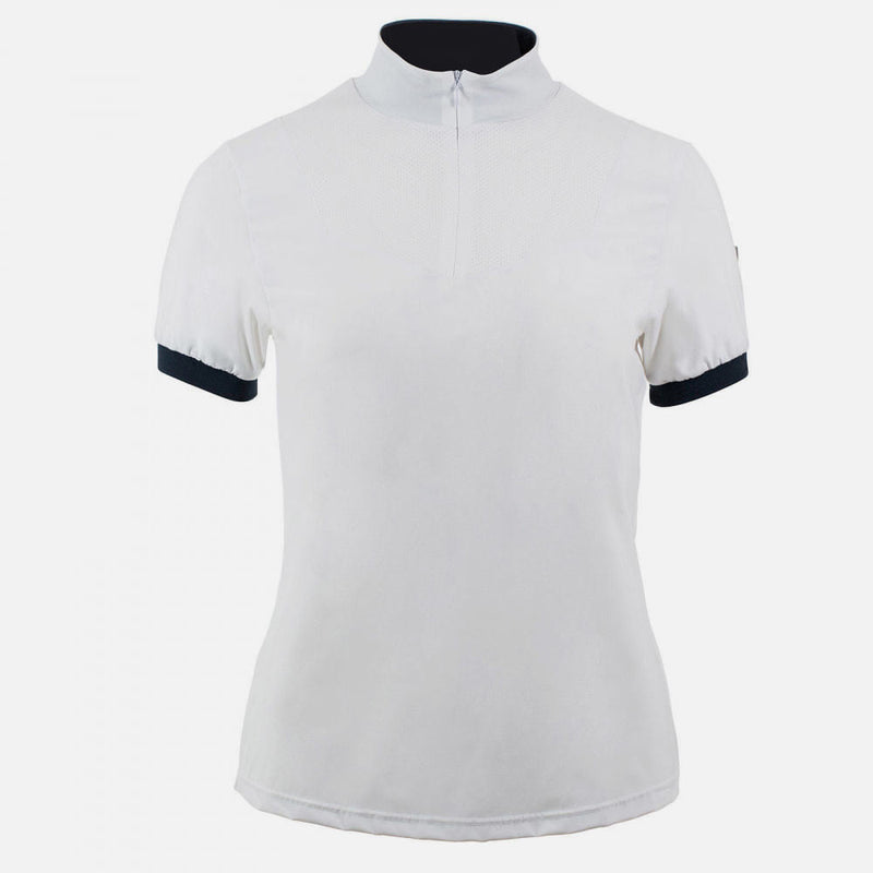 Horze Women's Taylor Technical Shirt - Short Sleeved Short Sleeve English Show Shirts Horze White US 4 (EU 34) 