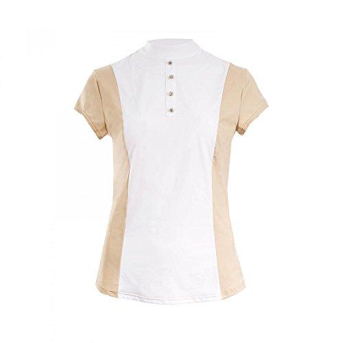 HORZE B Vertigo Anne Women's Competition Shirt Mist Pink 12 Short Sleeve English Show Shirts Horze Brown 12 