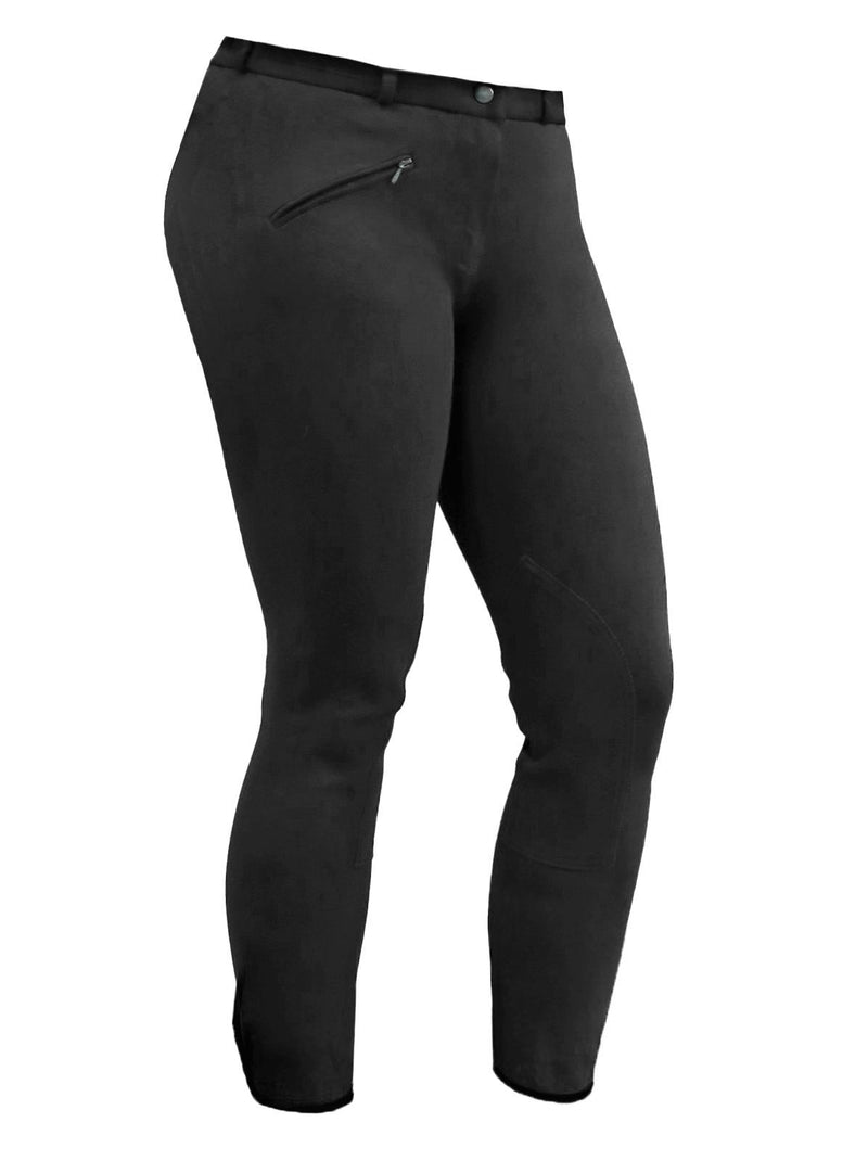 BasEQ Amy Women's Self Knee Patch Classic Equestrian Riding Breeches Knee Patch Breeches One Stop Equine Shop 