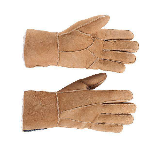 Brown Horze Lana Sheepsking Gloves 6