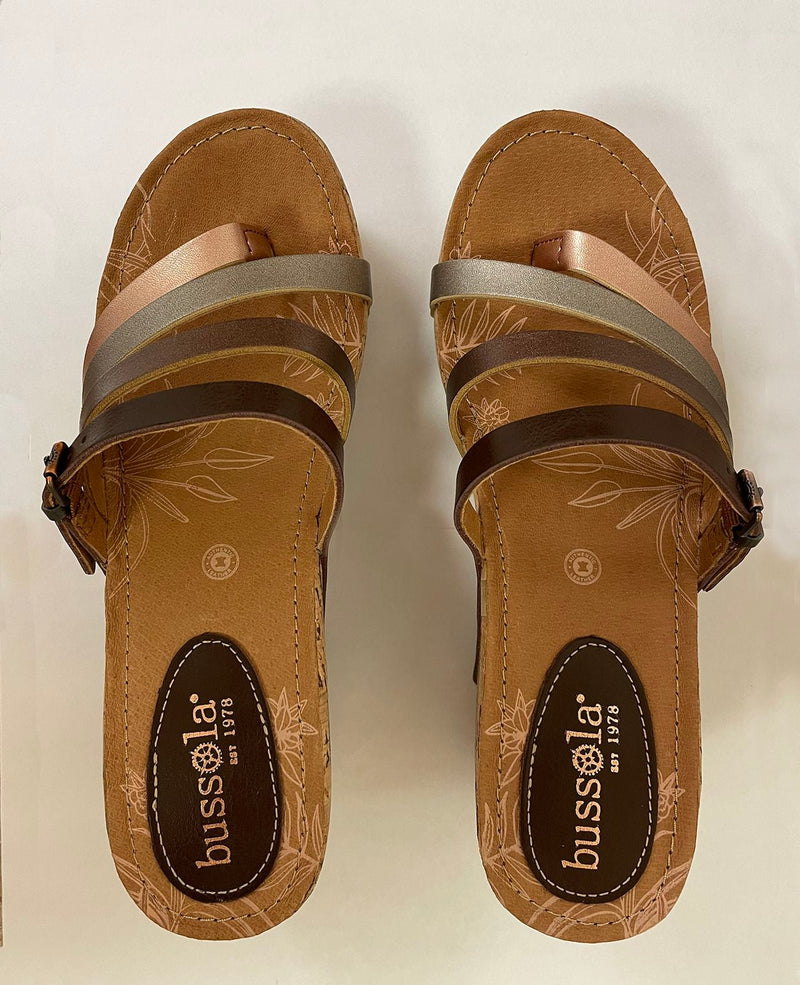 Top View of Bussola Women's Fredy Sandals Cafe