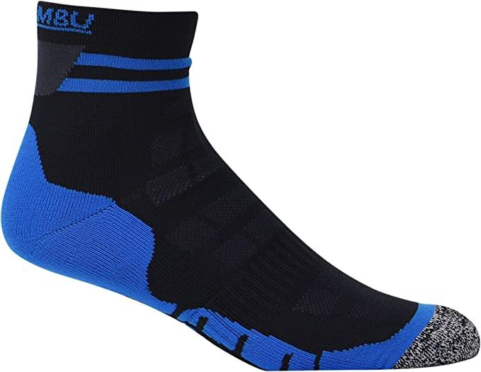 Khombu 4718 Men's Hiking Socks Black/Blue 7-12