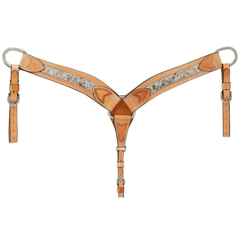 Royal King Shaped Breast Collar with Spotted Hair Overlay Saddle Accessories JT International 