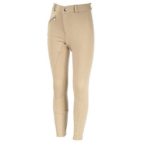 Horze Kid's Active Full Seat Breeches - Silicone Grip Full Seat Breeches Horze Tan US X-Small (EU 120) 