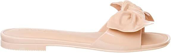 Side view of nude Petite Jolie PJ4833 Knoxville Women's Slip On Sandals