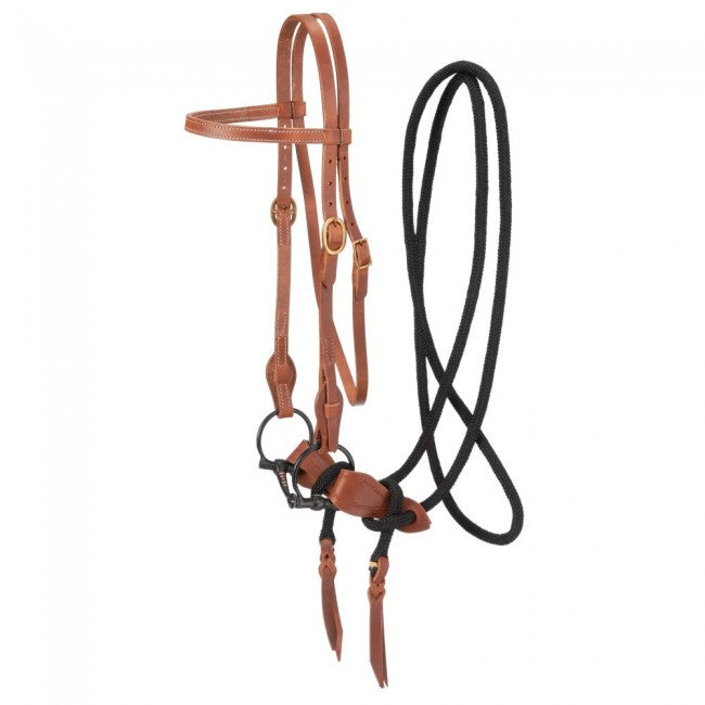 Tough 1 Harness Leather Training Bridle