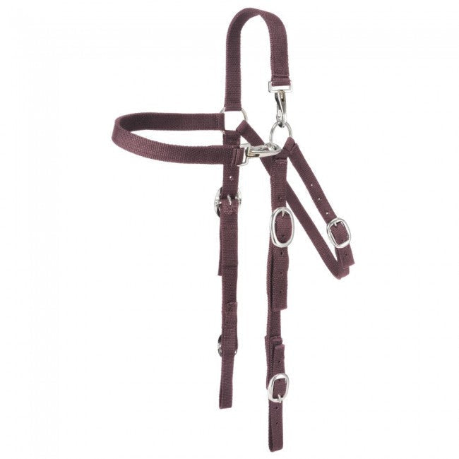 Tough 1 Nylon Mule Headstall with Snap Crown and Brow Headstalls JT International 