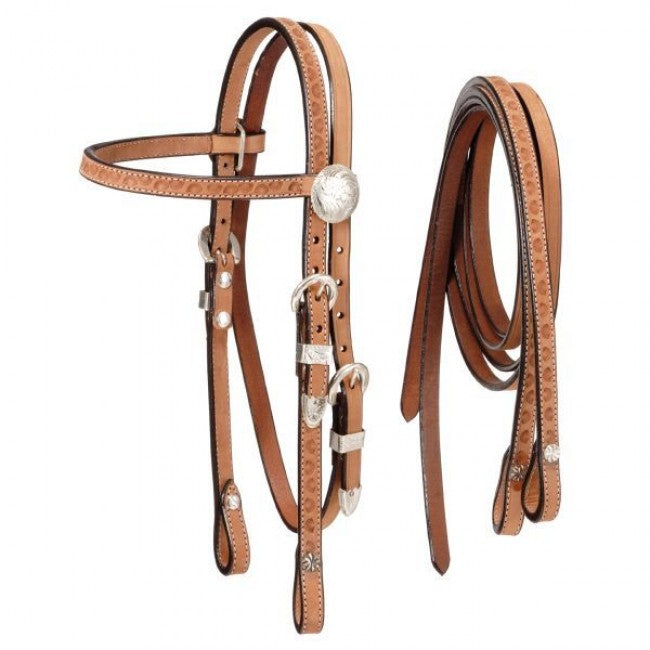 Tough 1 Roughout Headstall with Rein
