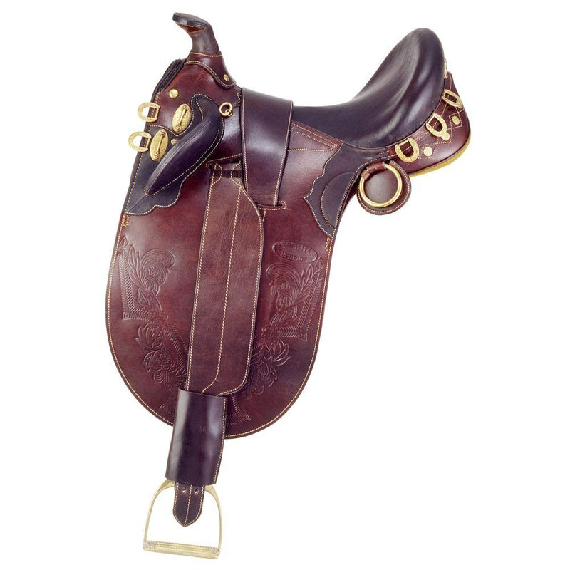AOC Stockman Bush Rider Saddle w.Horn 18in Saddles One Stop Equine Shop 