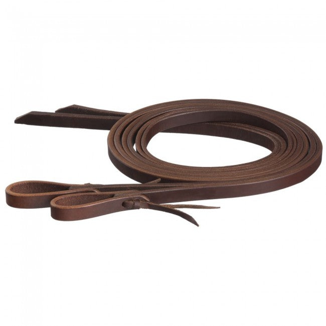 Tough 1 Premium Harness Leather Split Reins with Waterloop Tie Ends English Reins Tough 1 