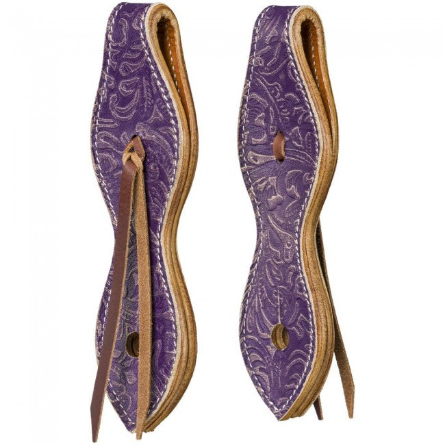 Tough 1 Purple and Gold Slobber Straps English Reins