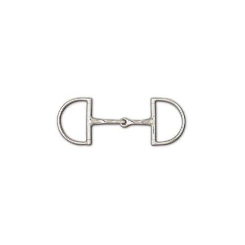 Toklat Stainless Steel Slow Twist Hunt Dee Bit with 3 3/4" Rings English Horse Bits Toklat 5 