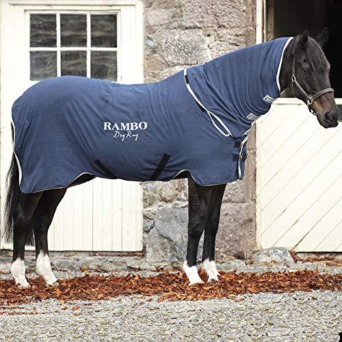 Rambo Dry Blanket Coolers Horseware Ireland Navy/Silver Large 