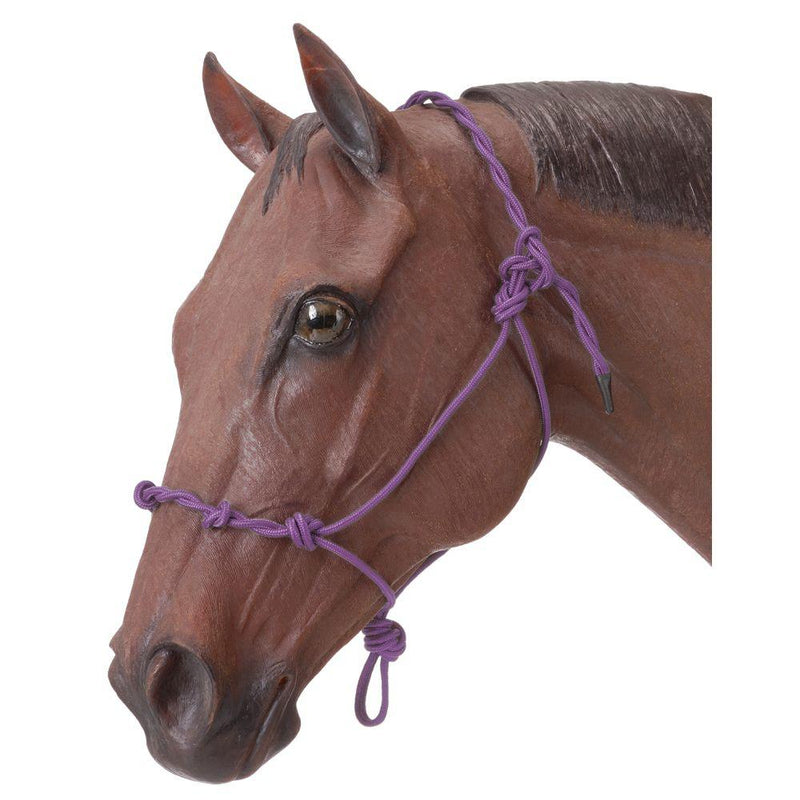 Purple Tough 1 Knotted Rope & Twisted Crown Training Halters JT International