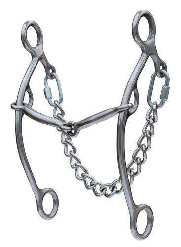Professional's Choice Lifter Gag Snaffle Western Horse Bits Professional's Choice Silver 