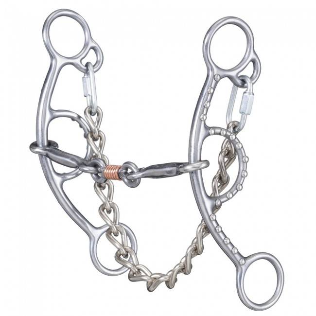 Tough 1 Sweet Iron Chain Mouth Short Shank Gag Snaffle Western Horse Bits