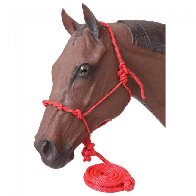 Tough 1 Poly Rope Halter With Knots & 14' Lead 6 Pack