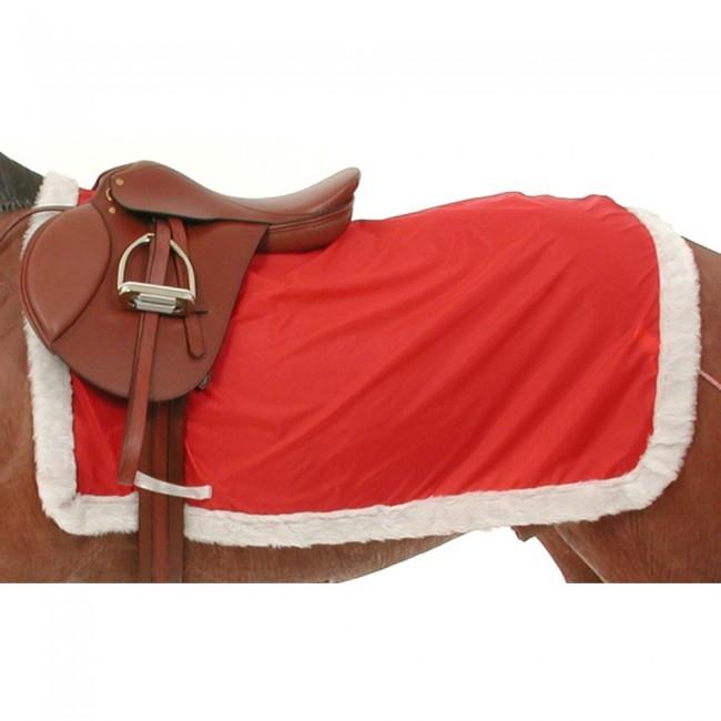 Tough 1 Christmas Holiday Quarter Sheet with White Trim Decorative for Horses Gifts JT International 