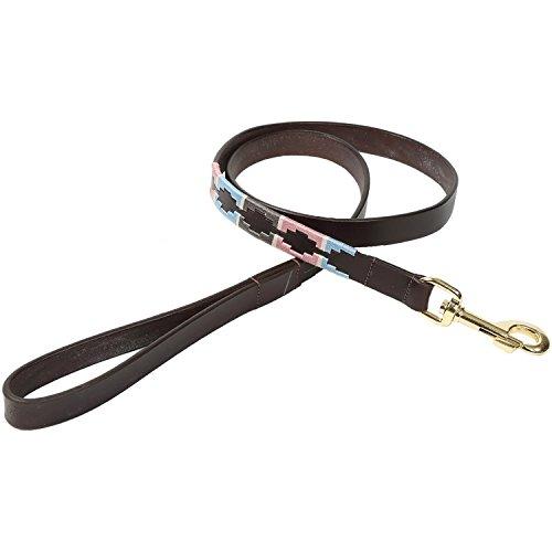Shires Digby and Fox Dog Lead Dog Collars & Leashes Shires Equestrian Pink/Grey/Blue Large 