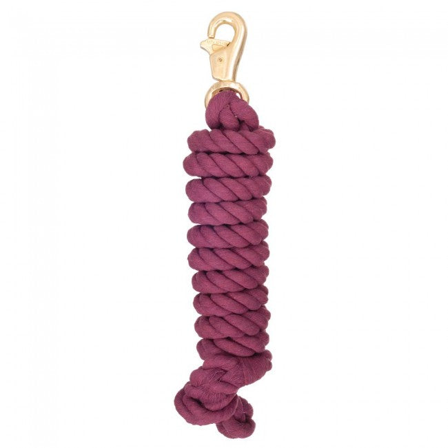 Burgundy Tough 1 Braided Cotton Lead with Triggerbull Snap Leads