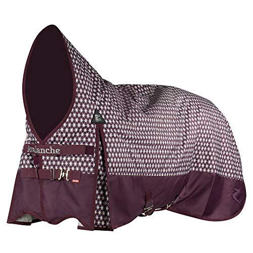 Horze Avalanche Heavyweight Turnout Blanket - 300g Turnout Blankets Horze Prune Purple/Melange Grey US 84 in (EU 165 cm) 