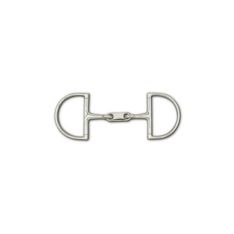 Toklat Stainless Steel Dr. Bristol Hunt Dee Bit with 3 3/4" Rings English Horse Bits Toklat 