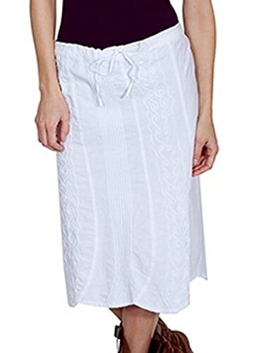 Scully Women's Kaya Skirt White (X-Small, Small, Medium, X-Large) Skirts Scully 