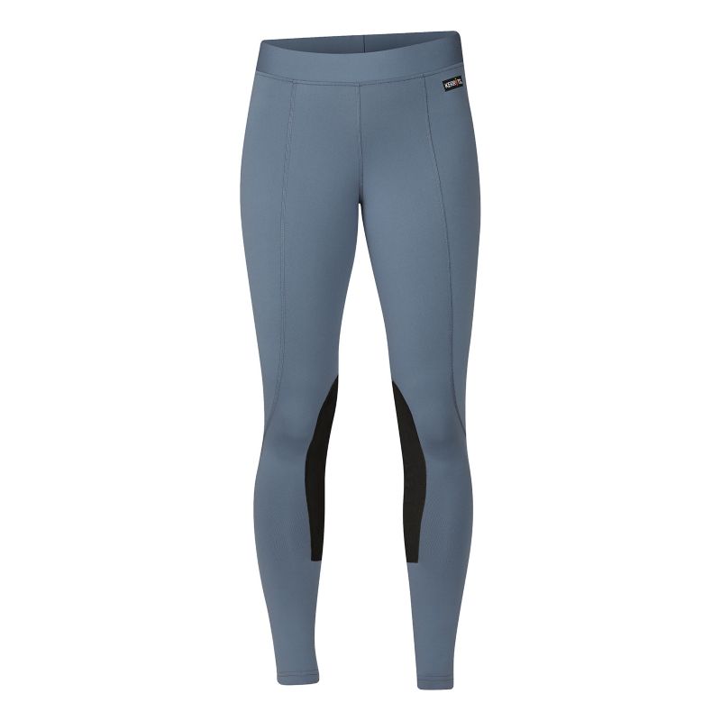 Blue Shadow Kerrits Flow Rise Women's Knee Patch Performance Tights