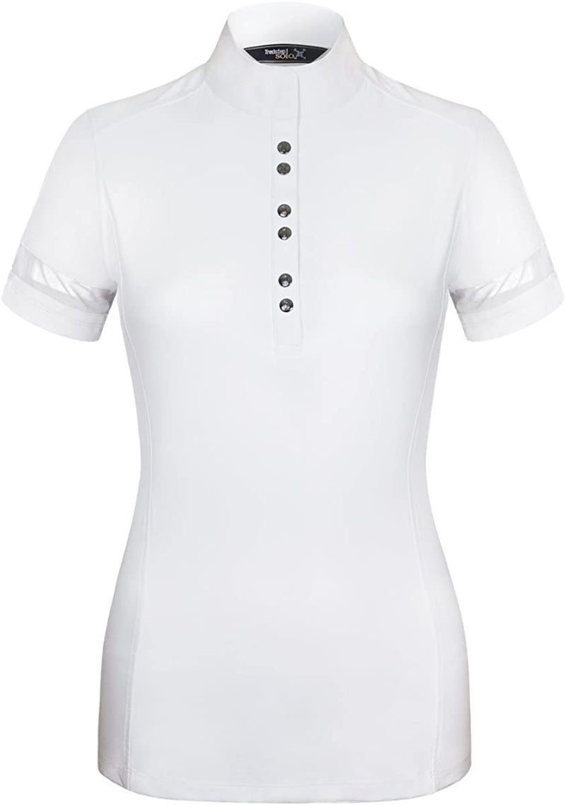 Tredstep Ireland Ladies Solo Air Short Sleeved Shirt Short Sleeve Shirt Tredstep Ireland Optic White L 