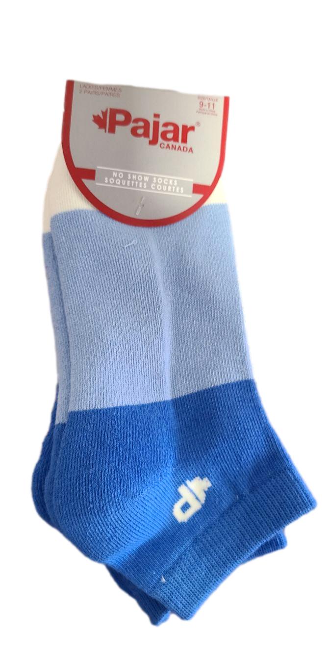 Blue Pajar Ladies No Show Socks 2 Pairs Size 9-11 Pajar Canada