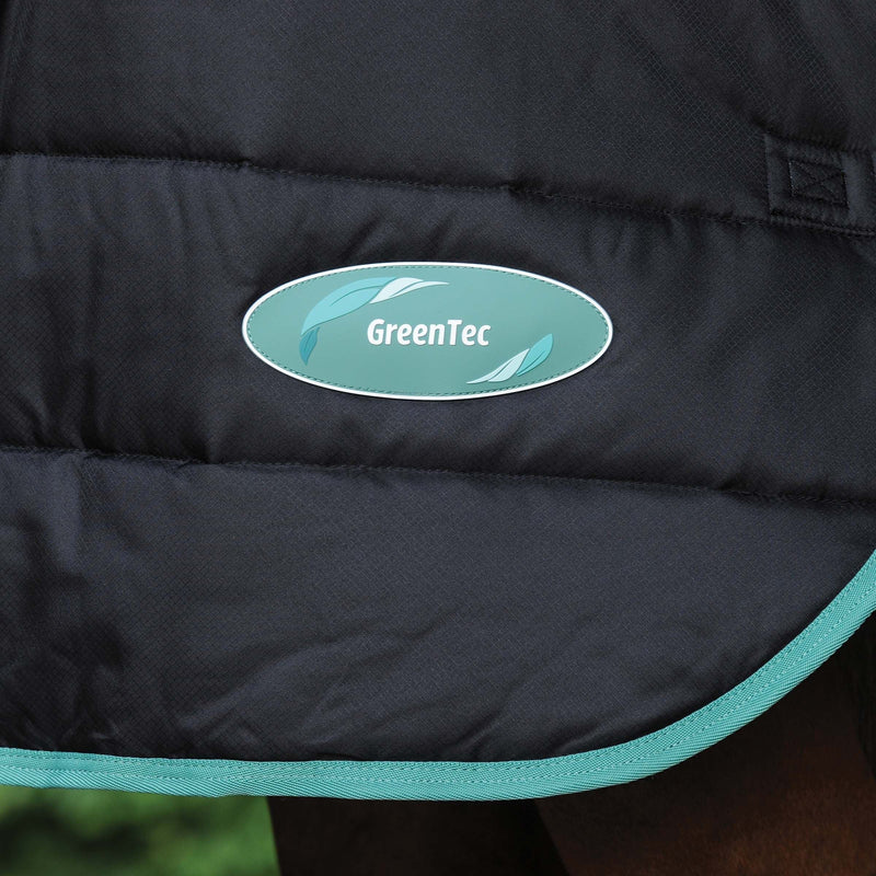 Greentec printed on Black/Bottle Green Weatherbeeta Green-Tec Stable Standard Neck Medium/Lite Stable Blankets