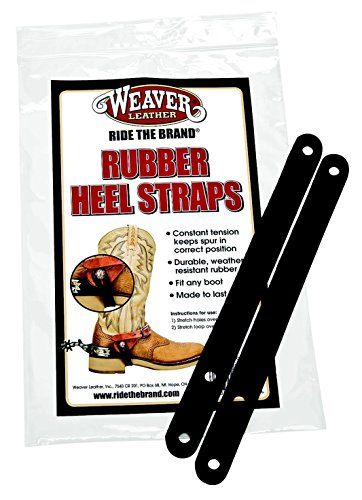 Weaver Rubber Heel Straps Western Spurs And Straps Packed