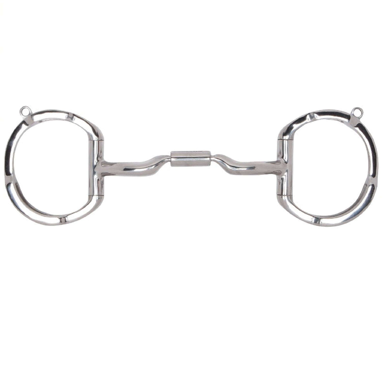 Myler Eggbutt with Hooks with Stainless Steel Low Port Comfort Snaffle English Bits Myler 4 3/4" Stainless Steel 