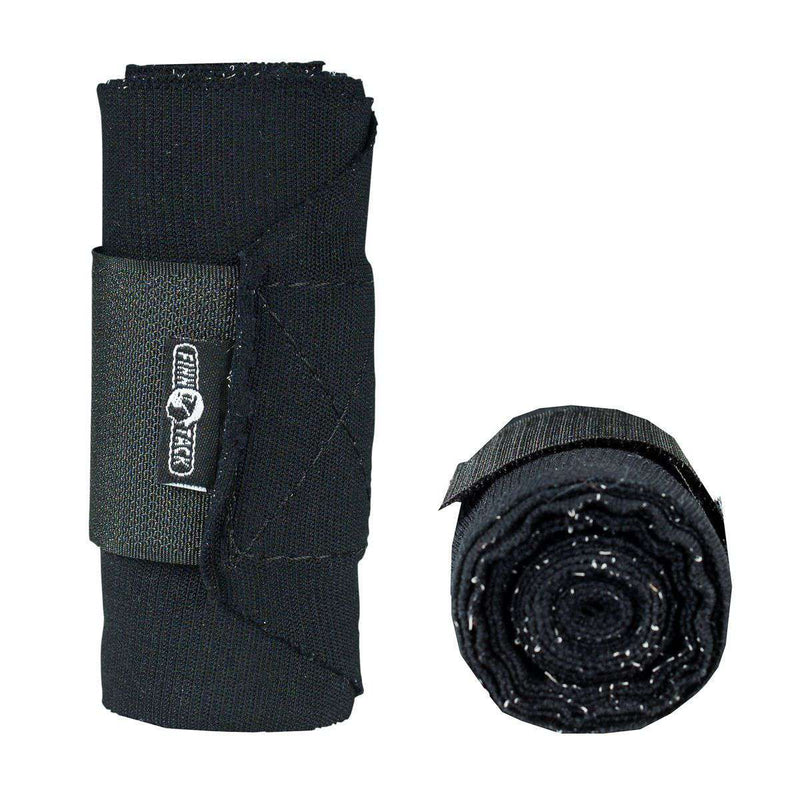 Finn-Tack Elastic Race Bandages (2 pc) Leg Wraps Finn-Tack Black 