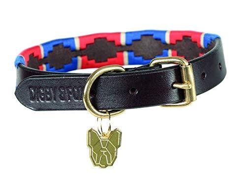 Shires Drover Polo Dog Collar Dog Collars & Leashes Shires Equestrian Navy/Red X-Small 