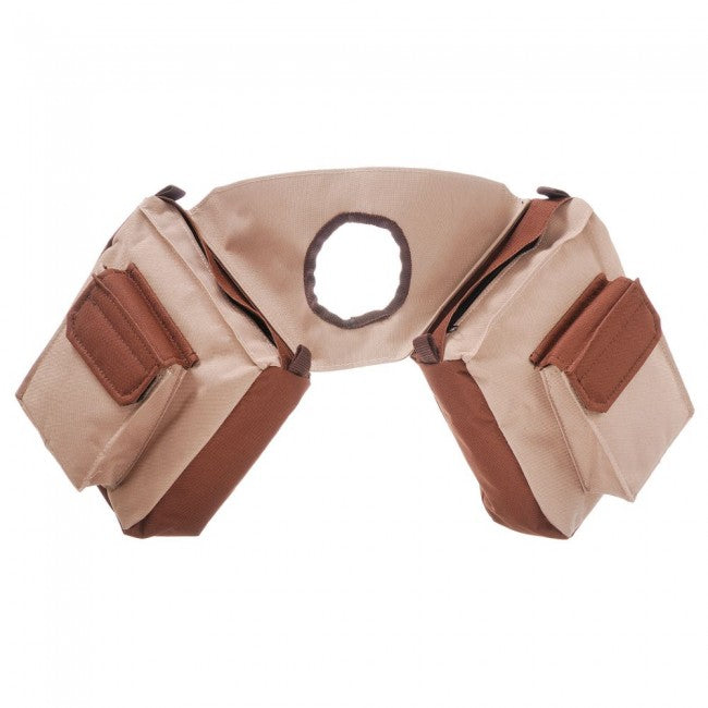 Tan/Brown Tough 1 Insulated Nylon Horn Bag Saddle Bags JT International