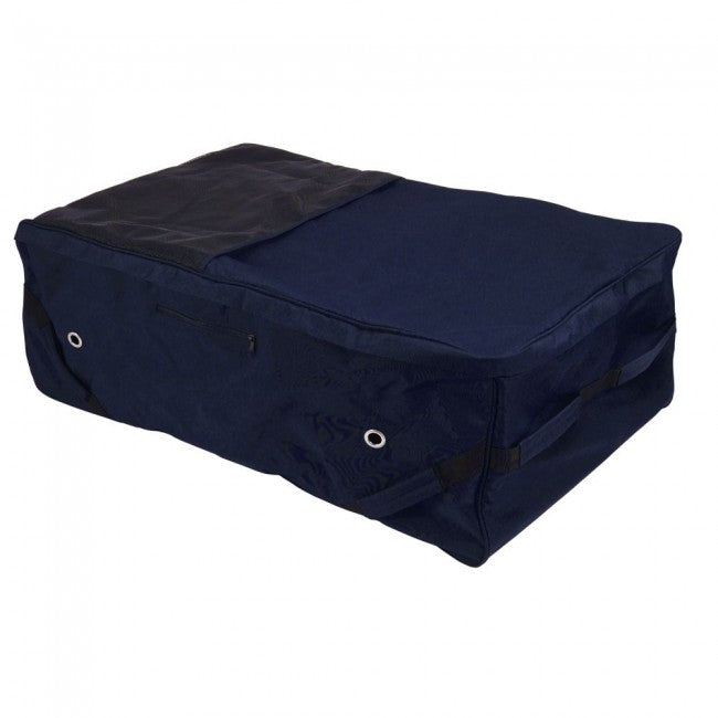 Tough 1 Deluxe Rolling Hay Bale Carrier Hay Bags Tough 1 Navy Blue 