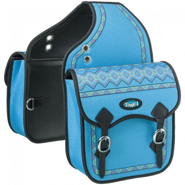 Turquoise Tough 1 1200D Embroidered Trail Bag Stable Supplies