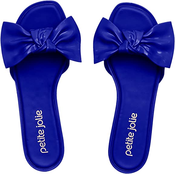 Pair of blue violet Petite Jolie PJ4833 Knoxville Women's Slip On Sandals