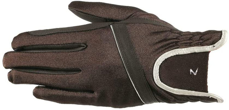 Horze Women's Evelyn Breathable Gloves Gloves Horze Dark Brown 10 